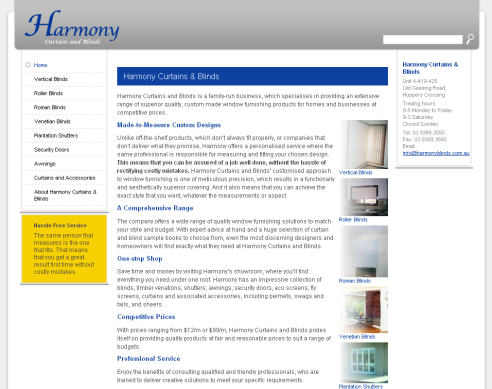 Harmony Curtains & Blinds