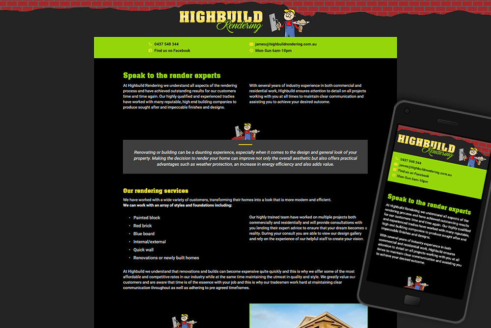 Highbuild Rendering