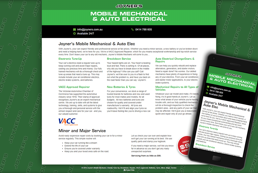 Joyner's Mobile Mechanical & Auto Electrical