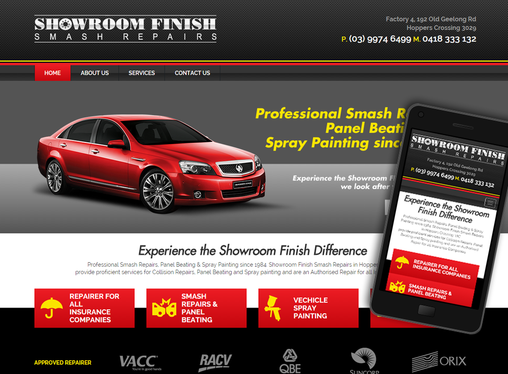Showroom Finish Smash Repairs